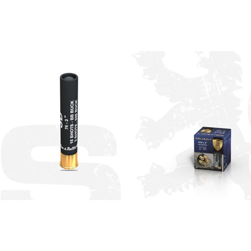 Sellier and Bellot Elite Protection Self Defense 15 Pellets / 2 Pellet .410 Bore 3 in / 3 in BB / 000 Buck 11/16 oz