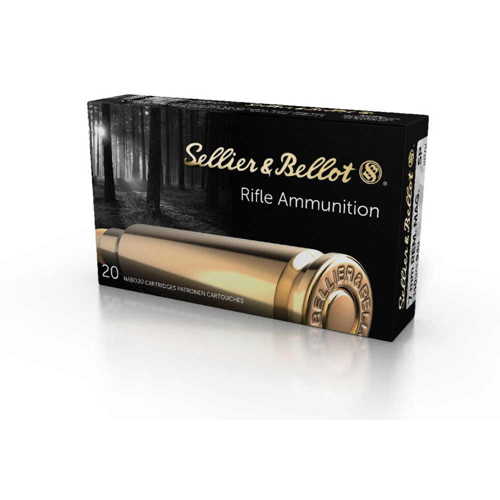 Sellier and Bellot Rifle 7mm Remington Mag 139 gr JSP ammo