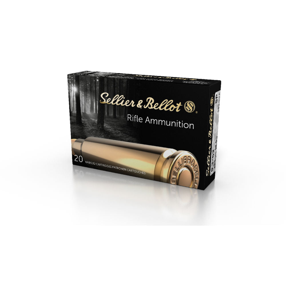 Sellier and Bellot Rifle 9.3x62mm Mauser 285 gr JSP ammo