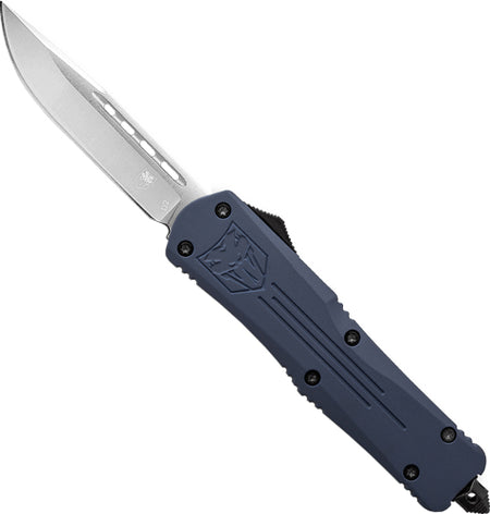 CobraTec Small FS3 OTF NYPD Blue 3" D2 Drop Point Knife