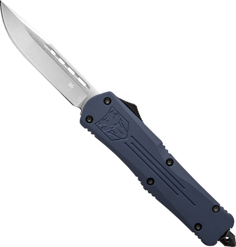 CobraTec Small FS3 OTF NYPD Blue 3" D2 Drop Point Knife