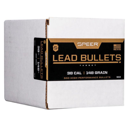 Speer .358 148 GR HBWC Lead Wadcutter Reloading Bullets 500 Round Bulk Box