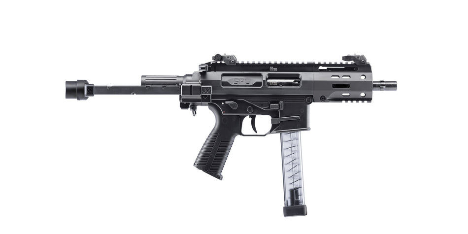 B&T Firearms BT-SPC9-PDW-PISTOL SPC PDW 9mm Luger 30+1 4.50" Black Threaded Barrel, Black Hardcoat Anodize Aluminum/Polymer Receiver w/Picatinny Rail, M-LOK Handguard, Black Telescoping Brace, Black