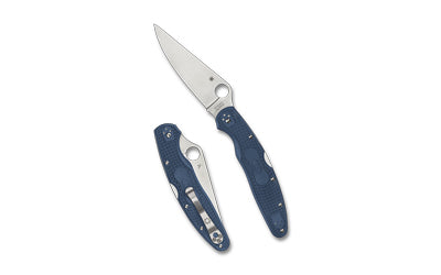 Spyderco Police 4 Lightweight Folding Knife, 4.38" CPM SPY27 Blade, Blue FRN Handle C07PCBL4