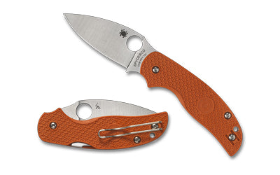 Spyderco Sage 5 Lightweight Folding Knife, 3" Drop Point, CPM REX 121 Steel, Orange FRN Handle, Compression Lock C123BORP