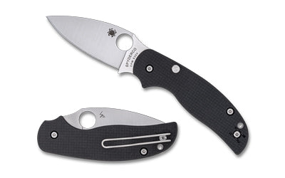 Spyderco Sage 6 Folding Knife 3" Drop Point CPM S30V Steel Button Release Compression Lock Carbon Fiber Handle C123CFBCLP