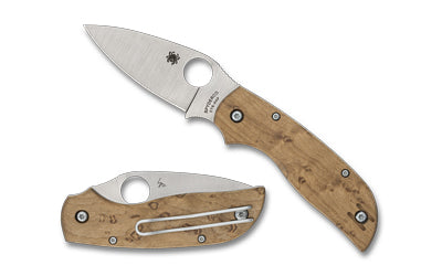 Spyderco Chaparral SlipIt Folding Knife, 2.77" Drop Point Blade, Maple Handle C152NLWDP