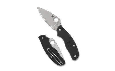 Spyderco Metropolitan Lightweight Folding Knife 2.68" Drop Point M398 Steel Slipit Lock Black FRN Handle C213PBK