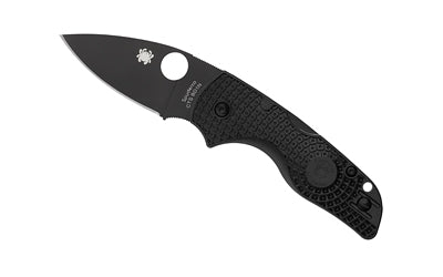 Spyderco Lil Native Lightweight All-Black Folding Knife, 2.43" DLC Blade, Black FRN C230PBBK