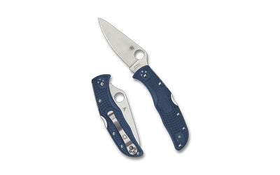 Spyderco Endela Lightweight Folding Knife, 3.41" CPM SPY27 Blade, Blue FRN Handle C243PCBL