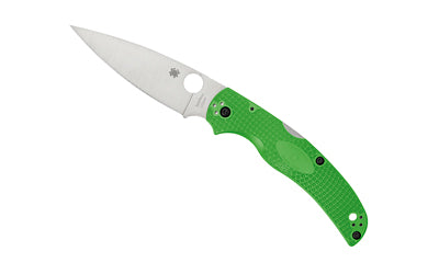 Spyderco Native Chief Lightweight Salt Folding Knife, 4.02" LC200N Plain Edge, Green FRN C244PGR