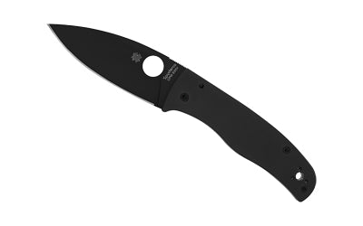 Spyderco Bodacious All-Black Folding Knife, 3.66" DLC CPM-S30V Blade, Black G-10 Handle C263GPBK