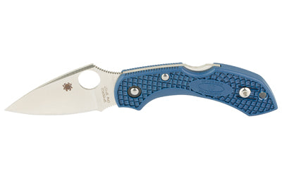 Spyderco Dragonfly 2 Folding Knife, 2.28" CPM SPY27 Drop Point Blade, Cobalt Blue FRN Handle C28PCBL2