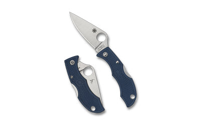 Spyderco Ladybug 3 Folding Knife 1.9" Drop Point CPM SPY27 Steel Back Lock Blue FRN Handle LPCBL3