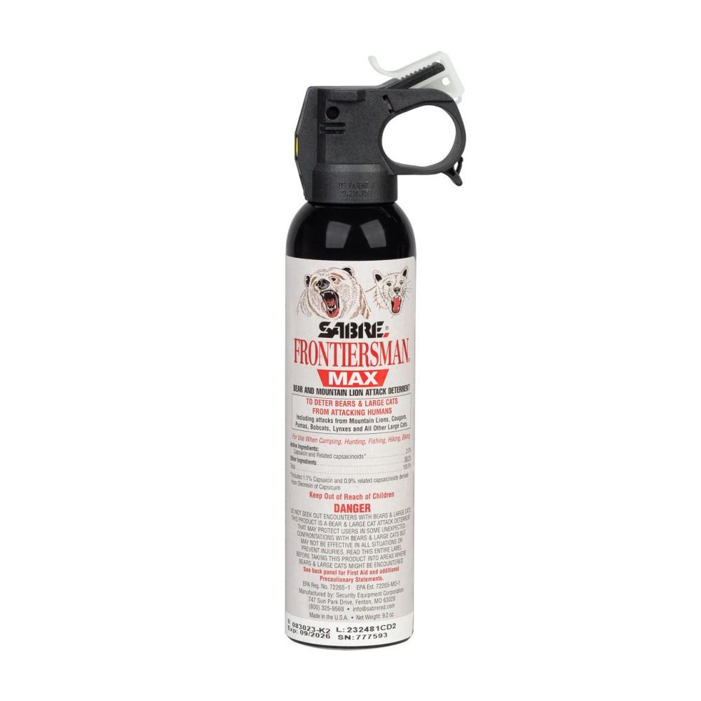 SABRE Frontiersman MAX Bear and Mountain Lion Spray 9.2 oz 40ft Range