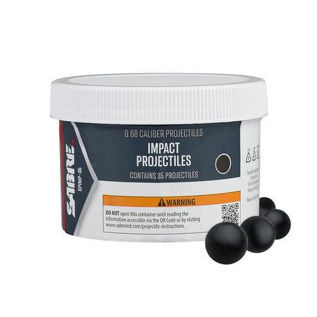 Sabre Impact 0.68 Caliber Rubber Projectiles 35-Count Refill
