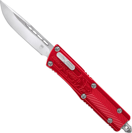 CobraTec Small Sidewinder OTF Red 2.5" Drop Point Knife