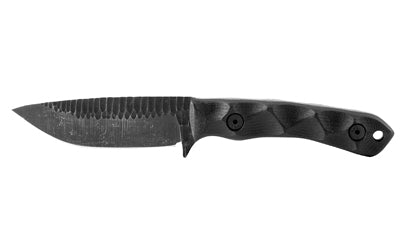 Stroup Knives GP2 Fixed Blade Knife 3.5" Drop Point 1095 High Carbon Steel 7.75" OAL Black G10 Handle w/ Sheath GP2-B-G10