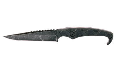 Stroup Knives MK2 Fixed Blade Clip Point Knife, 4" Blade, 1095 Carbon Steel, Black G10, Kydex Sheath, MK2-B-G10