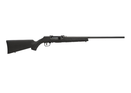 Savage Arms 47001 A Series Magnum Full Size 17 HMR 10+1 22" High Luster Button Rifled Barrel, High Luster Drilled & Tapped Carbon Steel Receiver, Matte Black Fixed Synthetic Stock, Right Hand