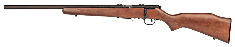Savage Arms 96717 93R17 GLV Full Size 17 HMR 5+1 21" Matte Black Heavy Varmint Barrel, Matte Black Drilled & Tapped Carbon Steel Receiver, Satin Hardwood Fixed Stock, Left Hand