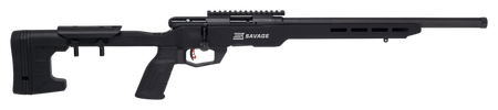 Savage Arms 70548 B Series Precision Full Size 22 WMR 10+1 18" Matte Black Threaded Barrel, Matte Black Picatinny Rail Carbon Steel Receiver, Matte Black MDT ACC Chassis Aluminum Stock, Black Polymer
