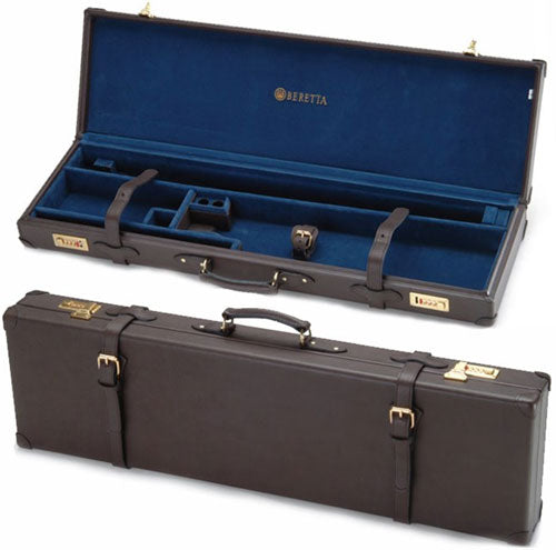 Beretta Luggage Case for O/U Shotguns Premium Leather Brown