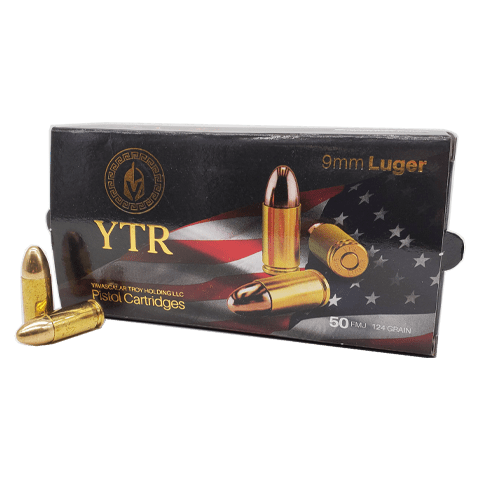 Troy  9mm Luger / Parabellum 124 gr FMJ ammo