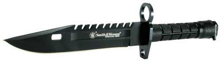 S&W Special Ops M-9 Bayonet Fixed Blade Knife 7.8" Blade Black
