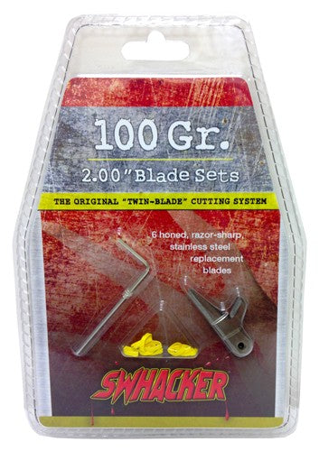 Swhacker Replacement Blades 2-Blade 100gr 2" Cut 6-Pack