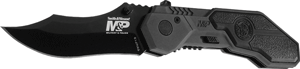 S&W M&P Spring Assist Folding Knife 2.9" Clip Point Black Aluminum Handle