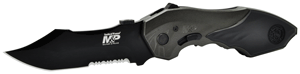 S&W M&P 2nd Gen Spring Assist Folding Knife 3.5" Serrated Bowie Black