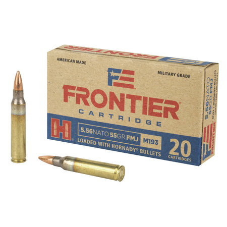 Frontier Cartridge FR200 Lake City Military Grade FM193 Full Metal Jacket FMJ 55 Grain 5.56x45mm NATO 3240 FPS