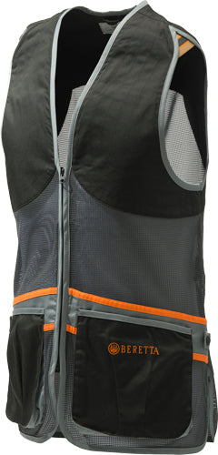 Beretta Full Mesh Shooting Vest X-Large Black and Grey
