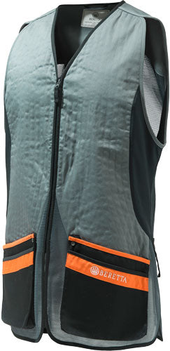 Beretta Men's Silver Pigeon Shooting Vest Large Grey/Orange
