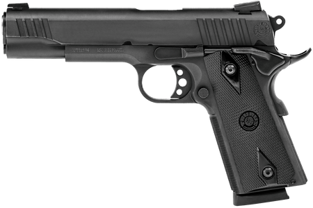 Taurus 11911019MM 1911 9mm Luger 9+1 5" Barrel, Matte Black Finish Beavertail Frame, Serrated Matte Black Steel Slide & Checkered Polymer Grip Includes Magazine