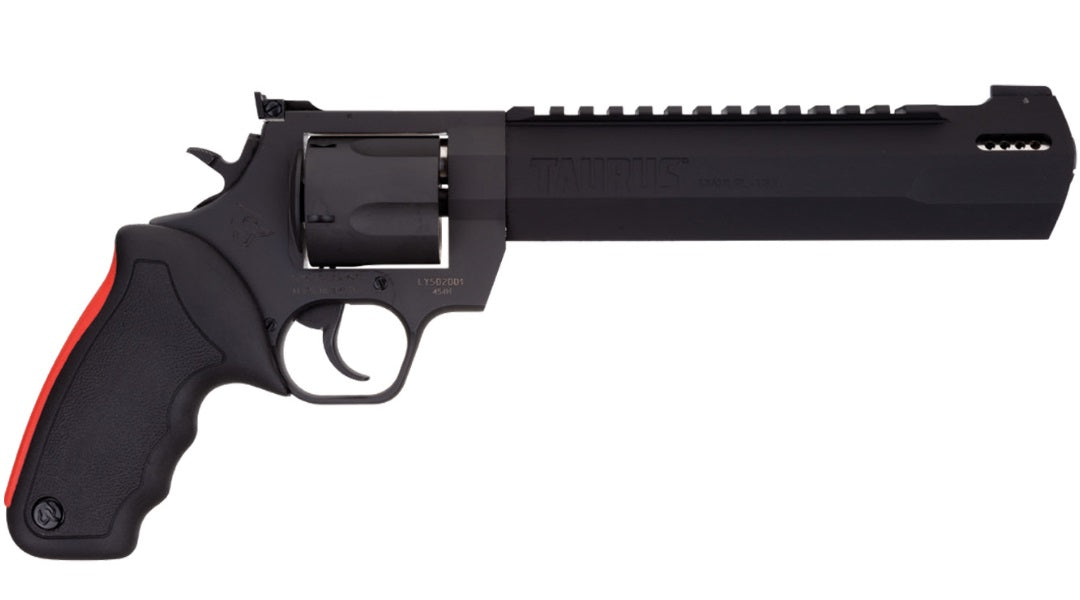 Taurus 2357081RH Raging Hunter 357 Mag 7rd 8.37" Matte Black Oxide Steel Black Rubber with Integrated Red Cushion Insert Grip