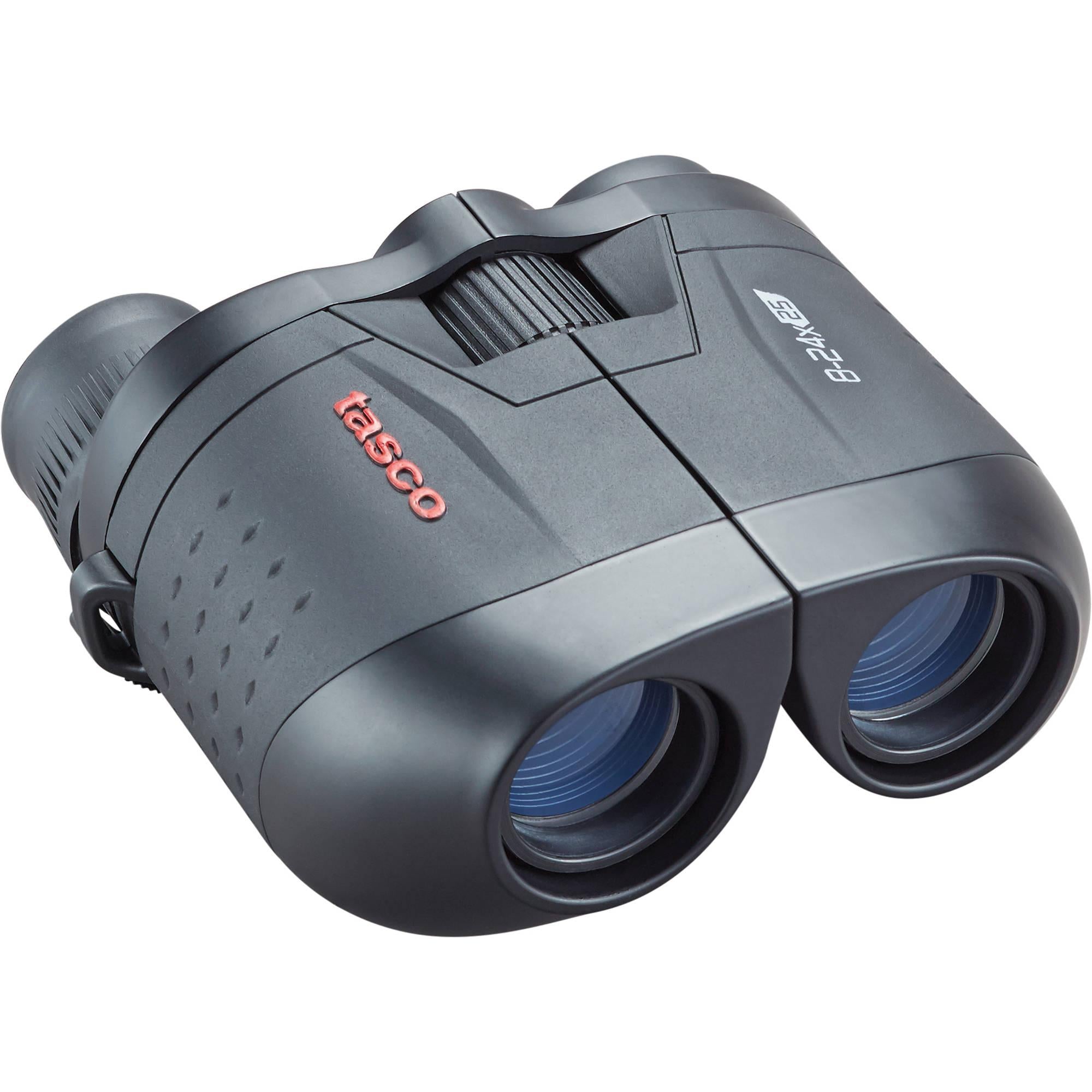 Tasco Essentials Porro Zoom Binocular 8-24x25mm Black