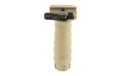 TangoDown Vertical Grip, Picatinny, QD Throw Lever Mount, Desert Tan