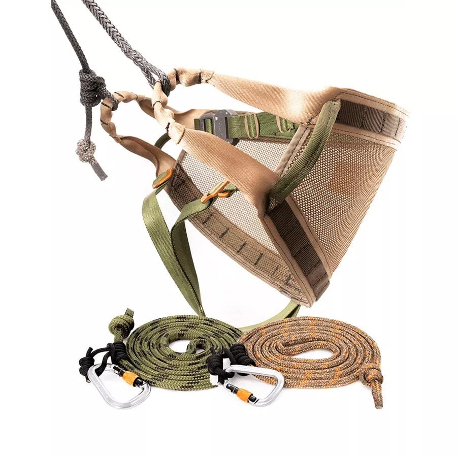 Tethrd Phantom Saddle Kit with Two 11mm Ropes and Carabiners XL