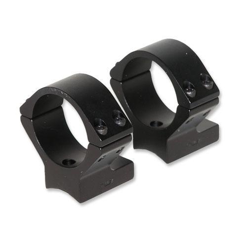 Talley Lightweight Alloy 30mm Black Anodized Scope Mounts for Ruger American Savage w/Accutrigger
