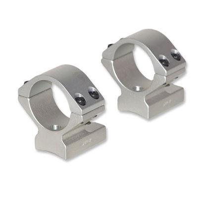 Talley Lightweight Alloy Mount Combo Silver 1" Low for Savage w/ Accutrigger Stevens 200