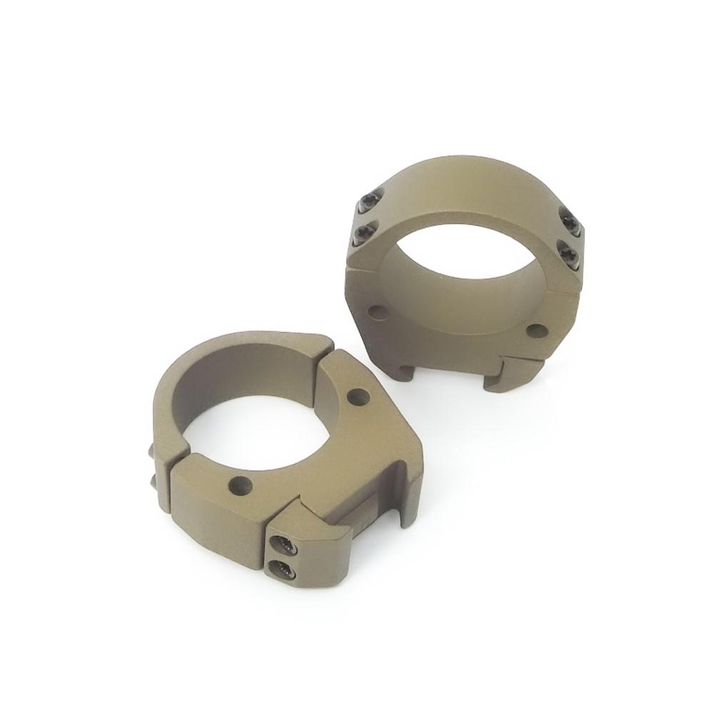 Talley Modern Sporting Picatinny Scope Rings 34mm High Burnt Bronze