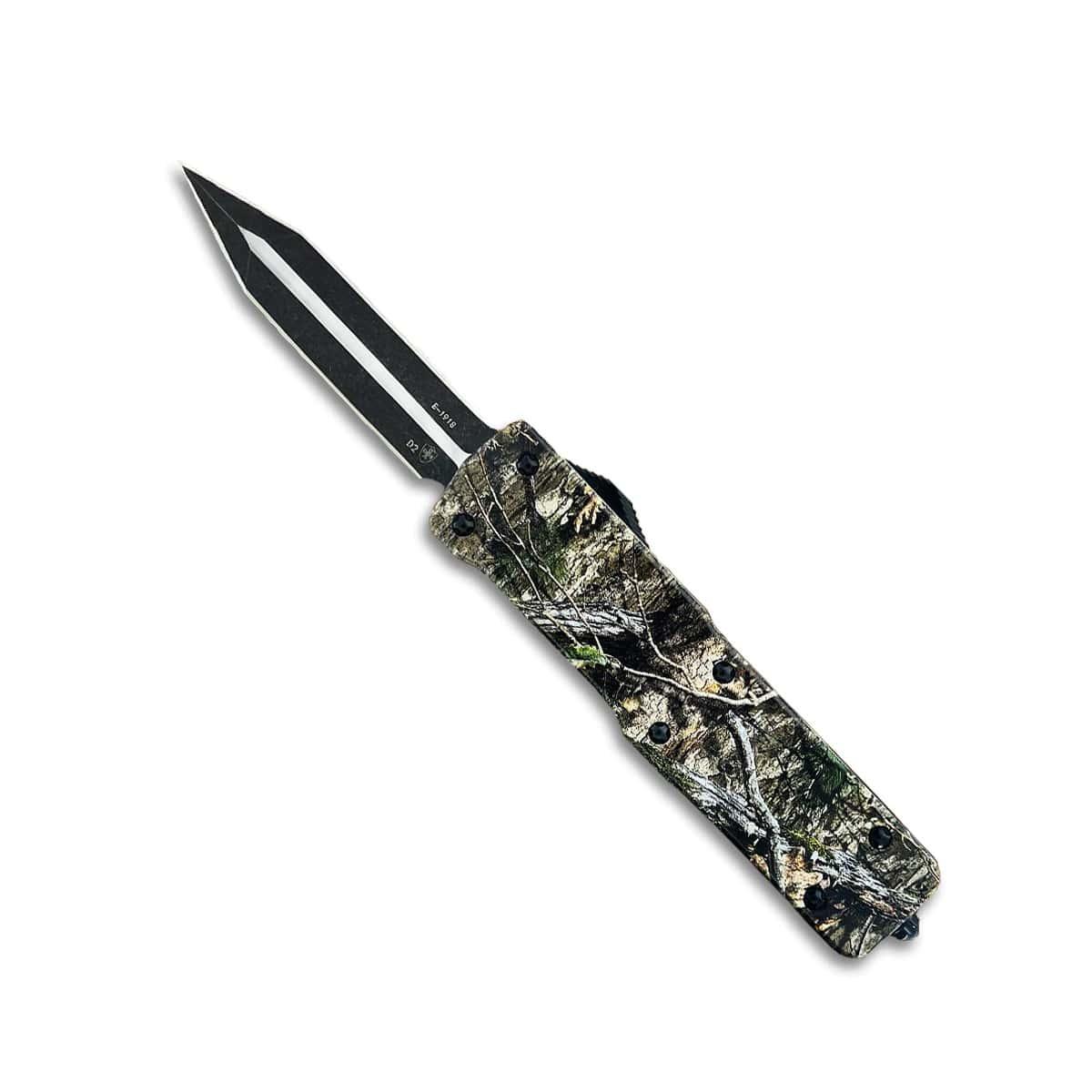 Templar Knife Premium Large Zinc Weighted Knife 3.5" D2 Dagger Blade Mossy Oak Country DNA