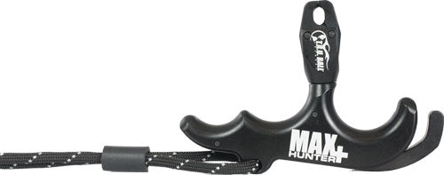 T.R.U. Ball MaxHunter+ Hand-Held 3-Finger Thumb Archery Release - Black