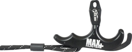 T.R.U. Ball MaxHunter+ Hand-Held 3-Finger Thumb Archery Release - Black