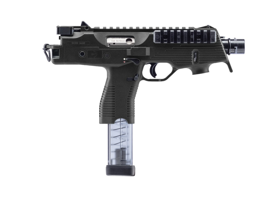 B&T Firearms BT-TP9-PRO TP9 Pro 9mm Luger 5.10" Threaded Barrel Black M-LOK/Picatinny Rail Receiver, Ambidextrous