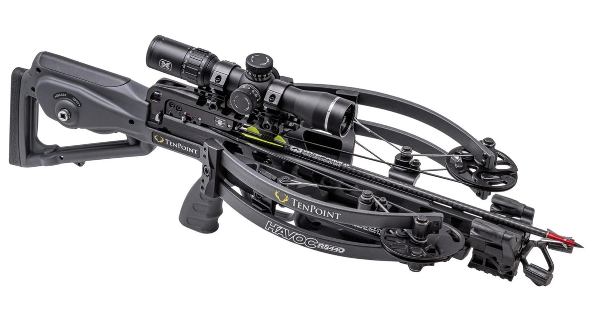 TenPoint Havoc RS440 Crossbow ACUslide EVO-X Marksman Elite Scope Graphite 440 FPS