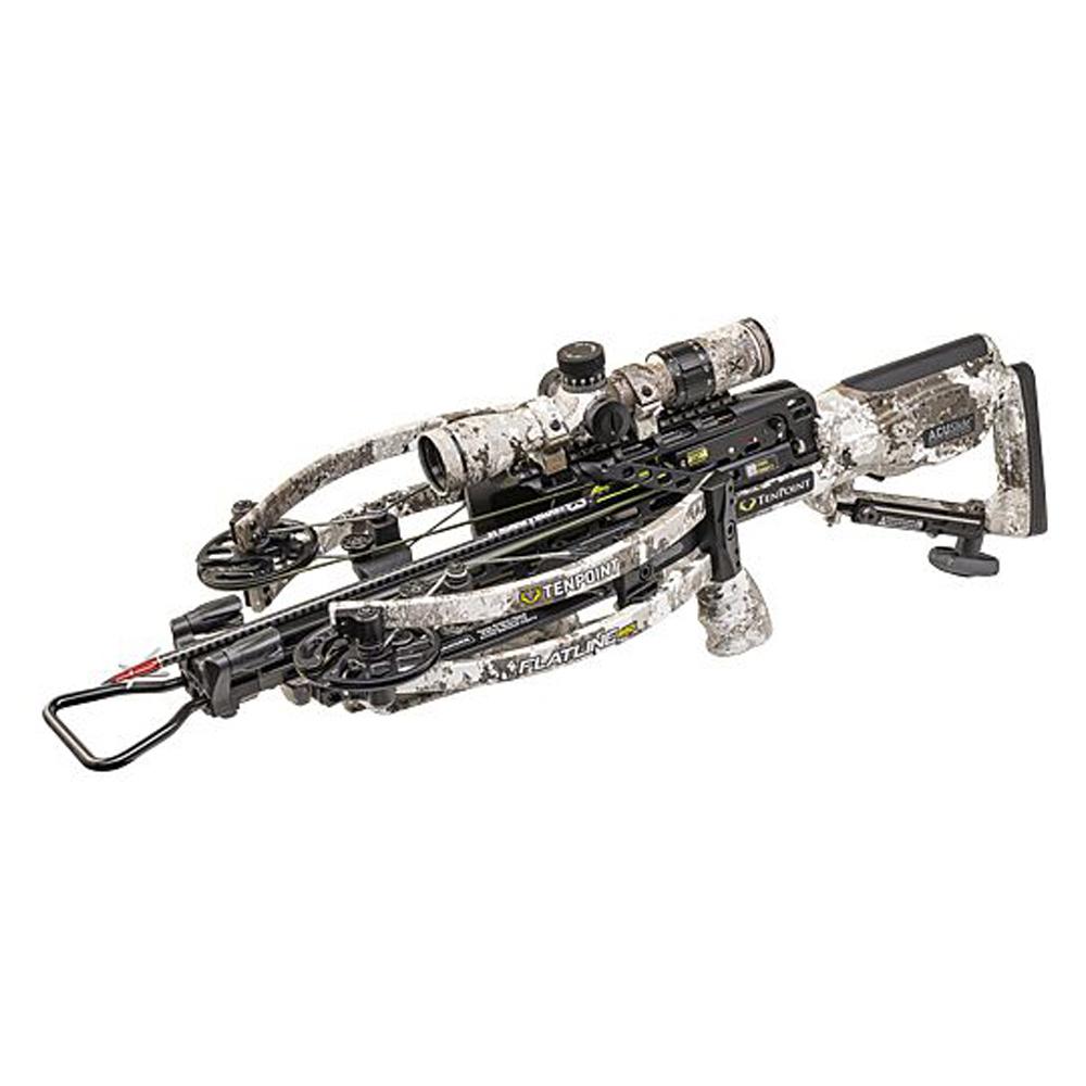 TenPoint Flatline 460 ACUslide Crossbow 460fps with EVO-X Elite Camo Scope