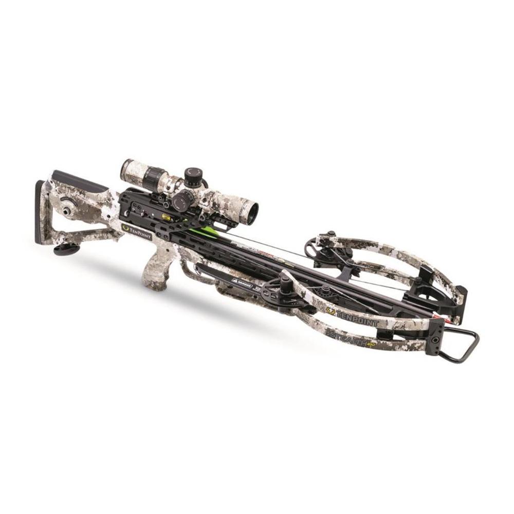 TenPoint Stealth 450 ACUslide Crossbow 450 FPS EVO-X Elite Camo Scope